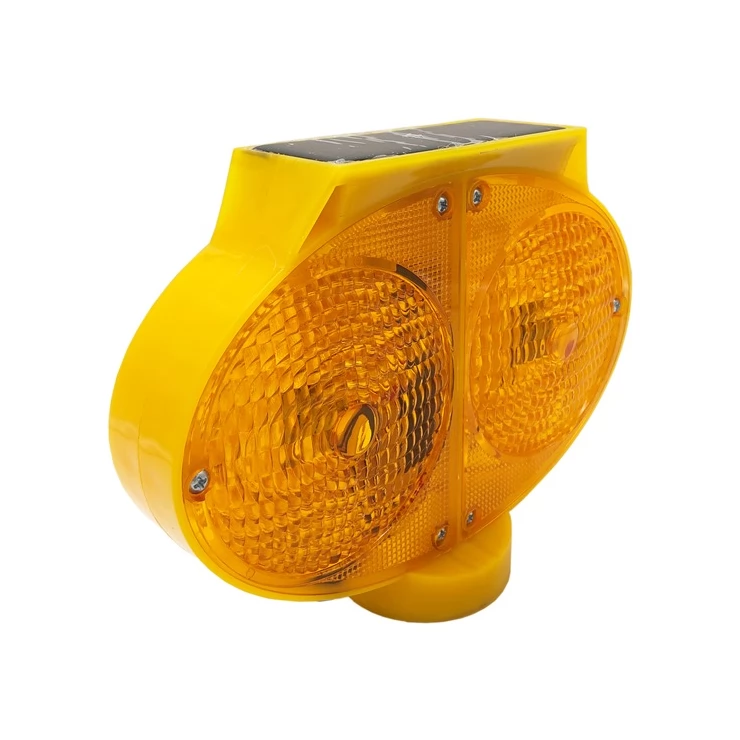 Owl Eye Solar Warning Traffic Light LED Road Construction Safety Lamp