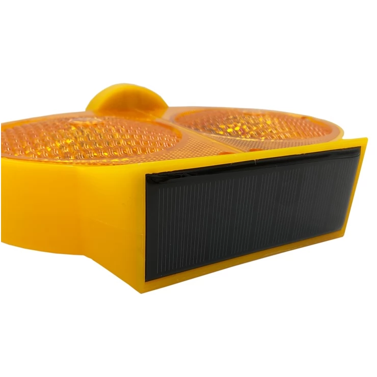 Owl Eye Solar Warning Traffic Light LED Road Construction Safety Lamp