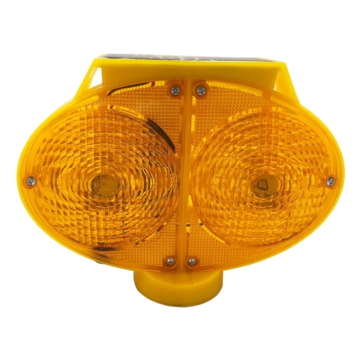 Owl Eye Solar Warning Traffic Light LED Road Construction Safety Lamp
