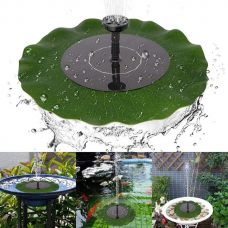 Floating Lotus Leaf Solar Water Pump Fountain Garden Pond Decoration