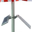 Ultra-Bright 36 LED Solar Flagpole Flood Light Outdoor Pole Setup Kit