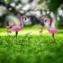 Pink Flamingo Solar Garden Light Ground Stake LED Lawn Decoration 2pcs