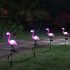 Pink Flamingo Solar Garden Light Ground Stake LED Lawn Decoration 2pcs