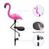 Pink Flamingo Solar Garden Light Ground Stake LED Lawn Decoration 2pcs