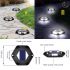Shock-Resistant 6 LED Solar Path Stud Light Road Driveway Aluminium