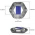Shock-Resistant 6 LED Solar Path Stud Light Road Driveway Aluminium
