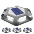 Shock-Resistant 6 LED Solar Path Stud Light Road Driveway Aluminium