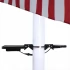 Powerful Solar Flag Pole Light Warm White LED Dusk To Dawn Outdoor Set