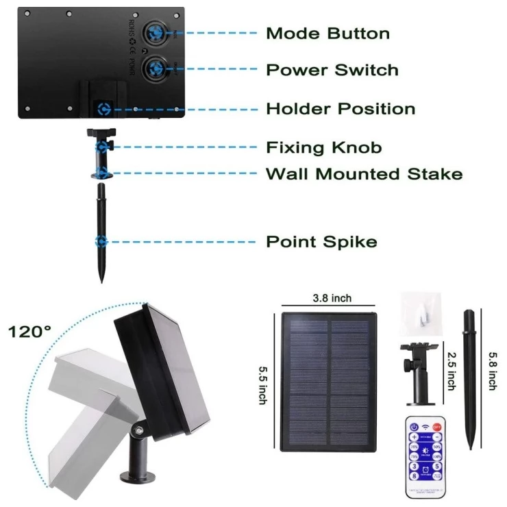 Solar Icicle Lights LED Curtain Christmas Decoration String Garland