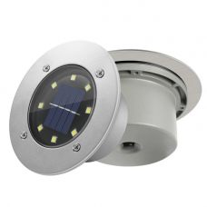 Outdoor 8 LED Solar Deck Light Underground Buried Step Path Light