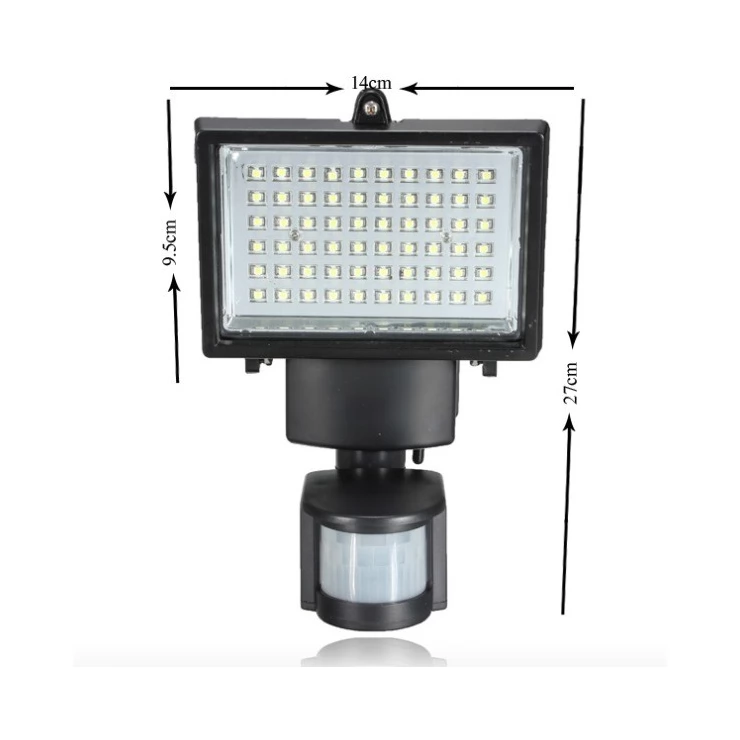 Ultra Bright 60 LED Solar Motion Sensor light for outdoor security