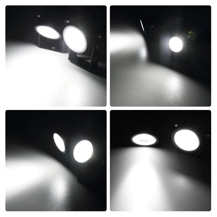 Outdoor Dual Ground Solar Spot Light with Separate Solar Panel for garden lawn tree decoration