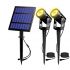 Outdoor Dual Ground Solar Spot Light with Separate Solar Panel for garden lawn tree decoration