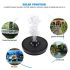 Floating Solar Water Fountain Pump LED Feature With Battery Storage