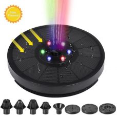 Floating Solar Water Fountain Pump LED Feature With Battery Storage