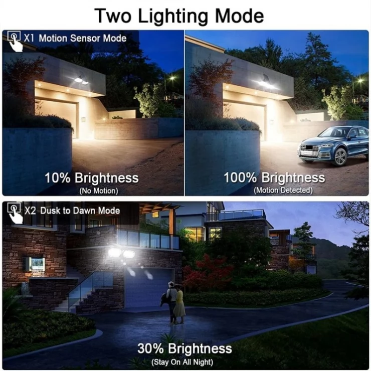 Bright 32 LED Dual Solar Path Light Motion Sensor Universal Spotlight