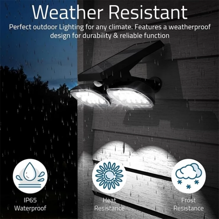 Bright 32 LED Dual Solar Path Light Motion Sensor Universal Spotlight