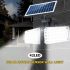 Bright 20W Dual Twin Head Solar Sensor Security Wall Light 80 COB LED