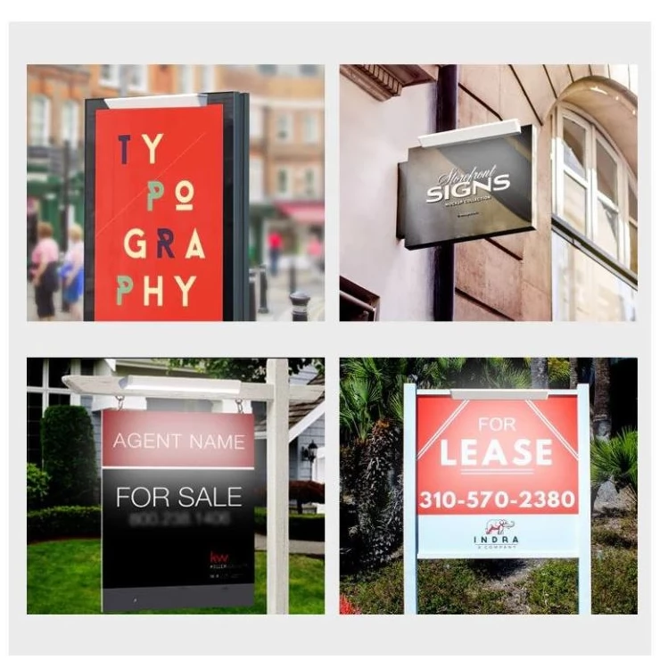 Solar Sign Light Outdoor LED Display For Commercial Billboard Address