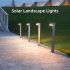 Solar Bollard Light 3W LED Heavy Duty Aluminium Pillar Garden Lamp Set