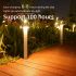 Solar Bollard Light 3W LED Heavy Duty Aluminium Pillar Garden Lamp Set