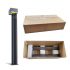 Solar Bollard Light 3W LED Heavy Duty Aluminium Pillar Garden Lamp Set