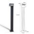 Solar Bollard Light 3W LED Heavy Duty Aluminium Pillar Garden Lamp Set