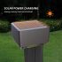 Solar Bollard Light 3W LED Heavy Duty Aluminium Pillar Garden Lamp Set