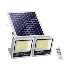 Universal Security LED Solar Floodlight Twin Light With Motion Sensor