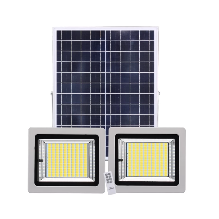 Universal Security LED Solar Floodlight Twin Light With Motion Sensor