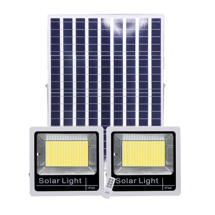 Universal Security LED Solar Floodlight Twin Light With Motion Sensor