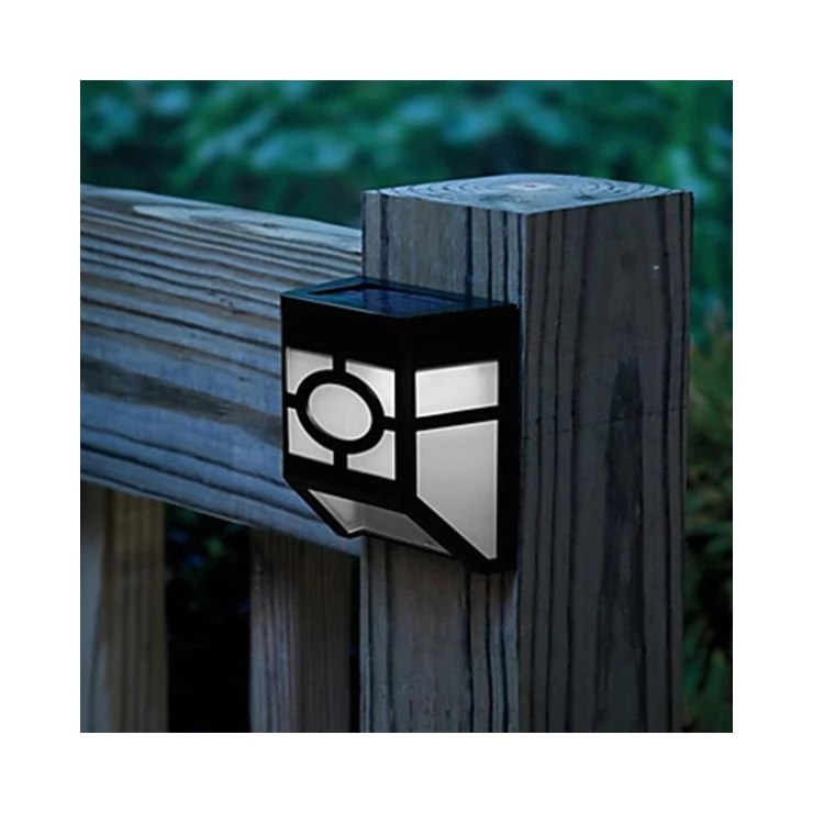 2 LED Solar Wall lights for outdoor fence, garden or backyard