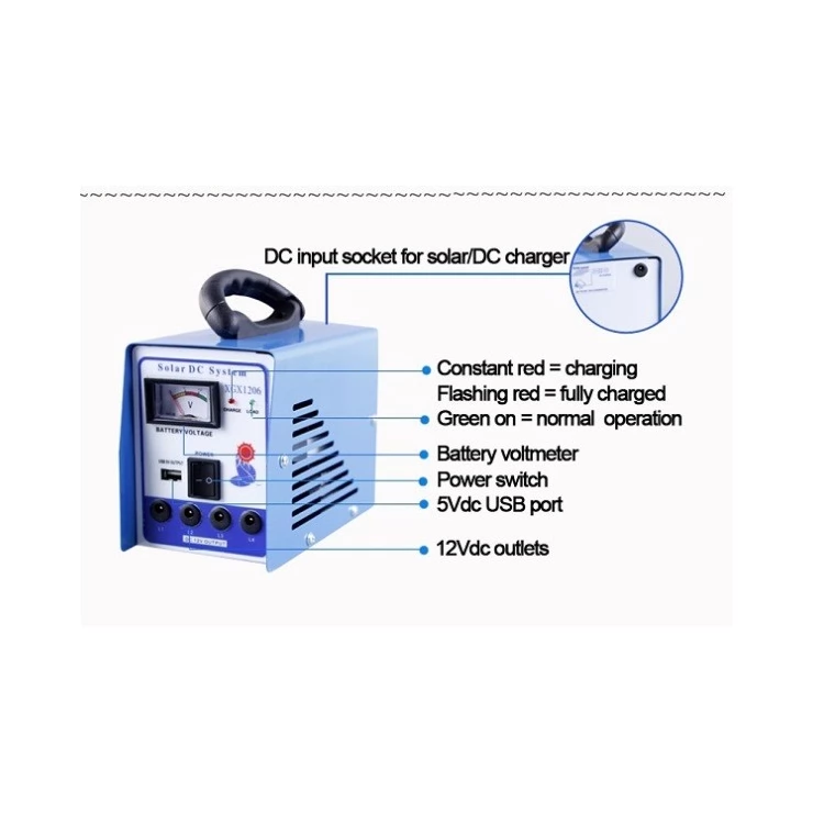 Multi-function Portable 8W Solar Power System Generator