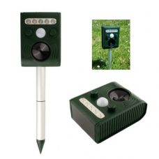 Solar Ultrasonic Animal Repeller PIR LED Light