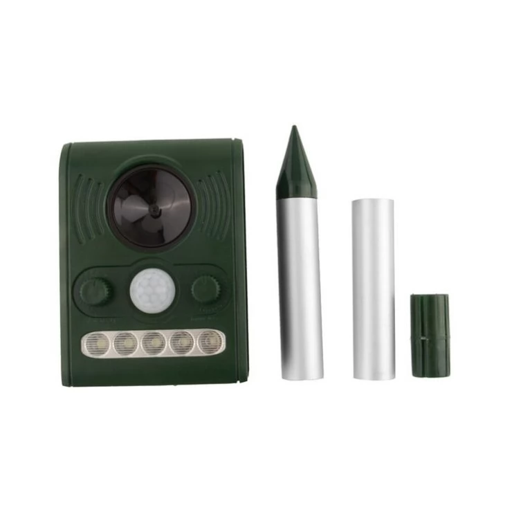 Solar Ultrasonic Animal Repeller PIR LED Light