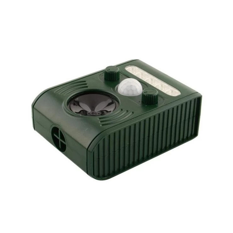 Solar Ultrasonic Animal Repeller PIR LED Light