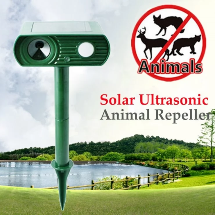 Solar Ultrasonic Pest and Animal Repeller PIR Sensor