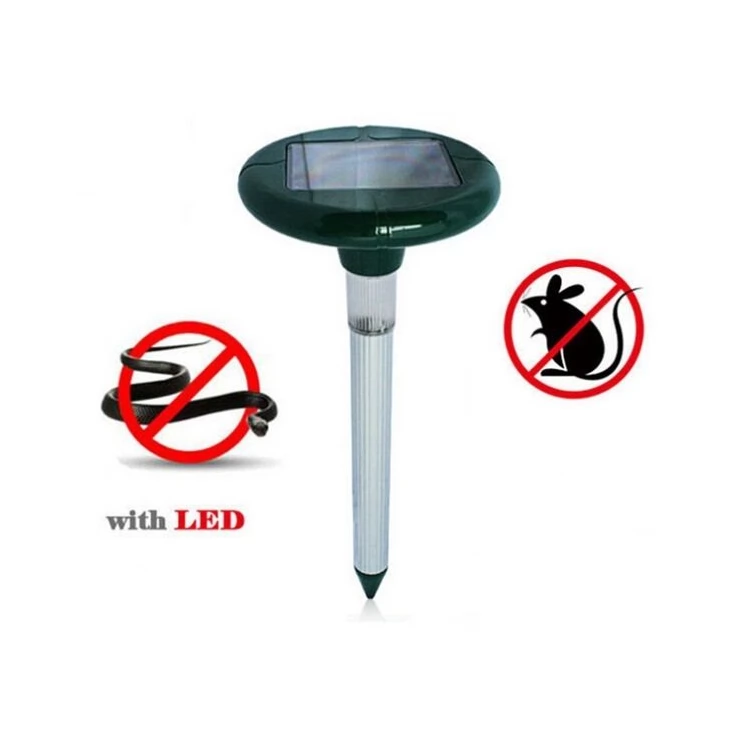 Solar Sonic Pest Snake Repeller with LED Light