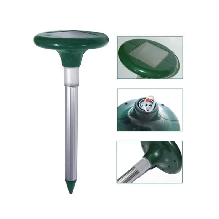 Solar Sonic Pest Snake Repeller with LED Light