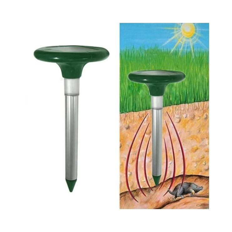 Solar Sonic Pest Snake Repeller with LED Light