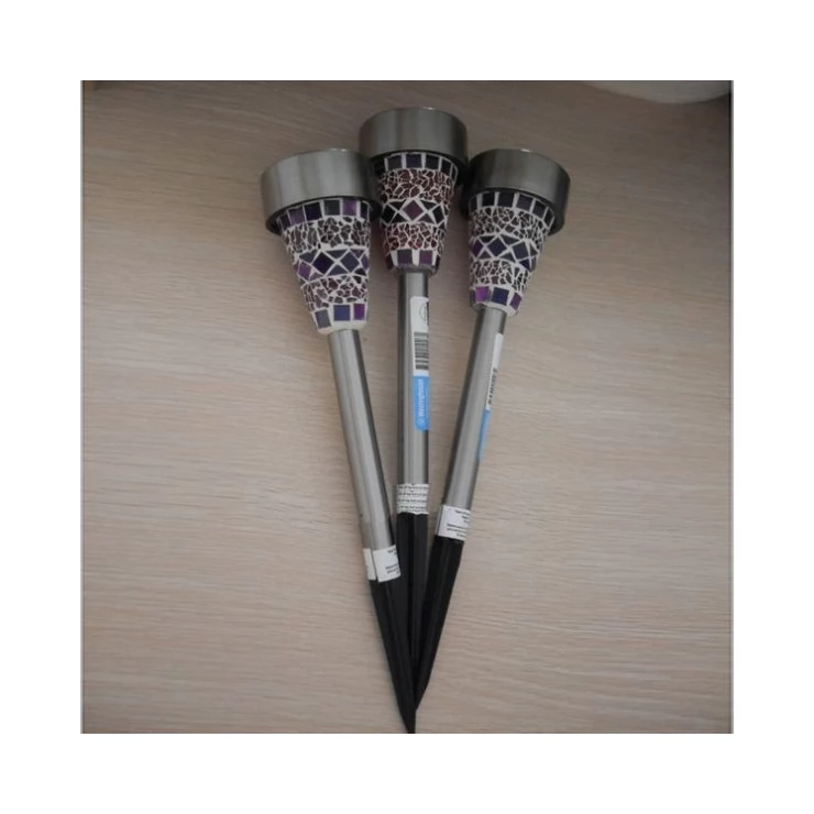Solar garden light mosaic Stake LED Light Lawn Decoration Lamp