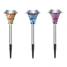 Solar garden light mosaic Stake LED Light Lawn Decoration Lamp