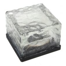 Crystal Glass White LED Light Ground Pathway Brick Design