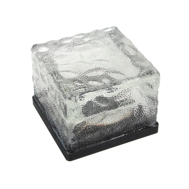 Crystal Glass White LED Light Ground Pathway Brick Design