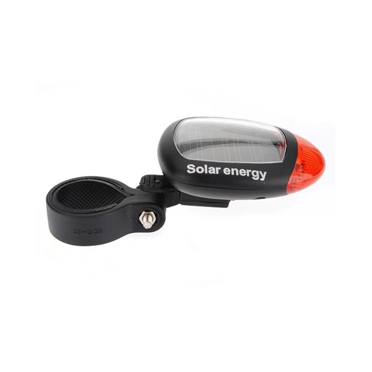 Road Safety Solar Bike Rear Tail 2 LED Light 3 Modes