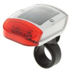 Solar Bike Warning Alert Red LED Tail Light 3 Modes