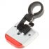 Solar Bike Warning Alert Red LED Tail Light 3 Modes